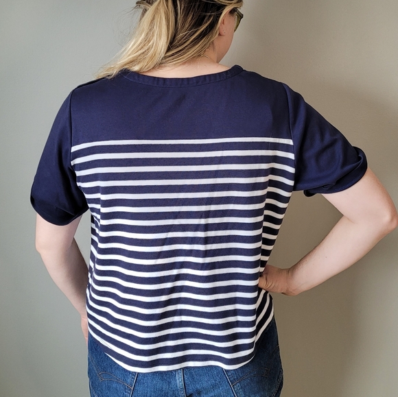Blue Breton stripe tee - Picture 2 of 6